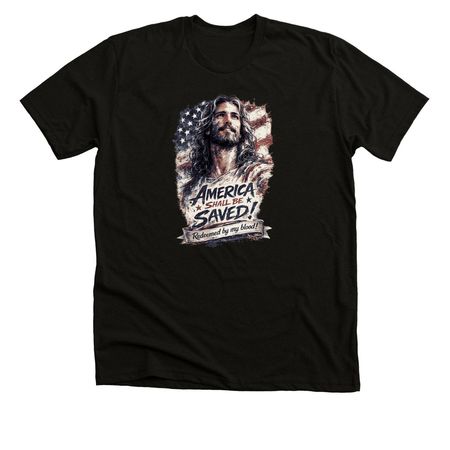 Freedom in Christ, a Black Heather Premium Unisex Tee