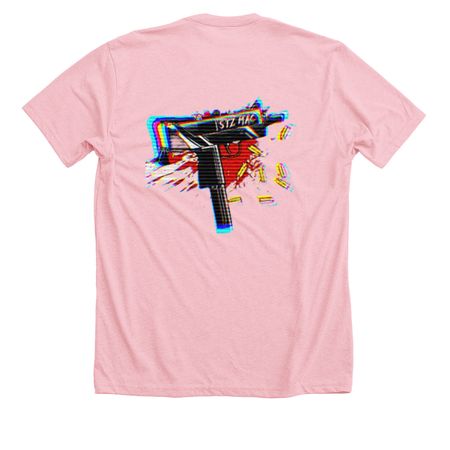 STZ MAC TS, a Light Pink Premium Unisex Tee (back-view)