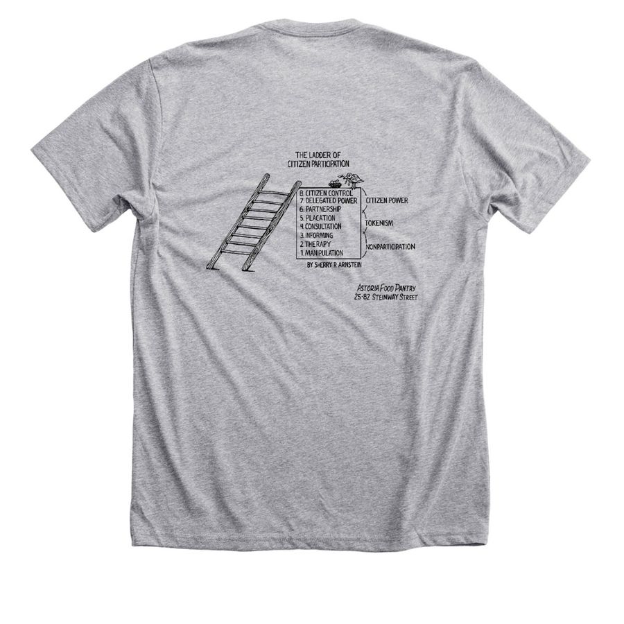 Citizen Participation, a Athletic Heather Premium Unisex Tee (back-view)