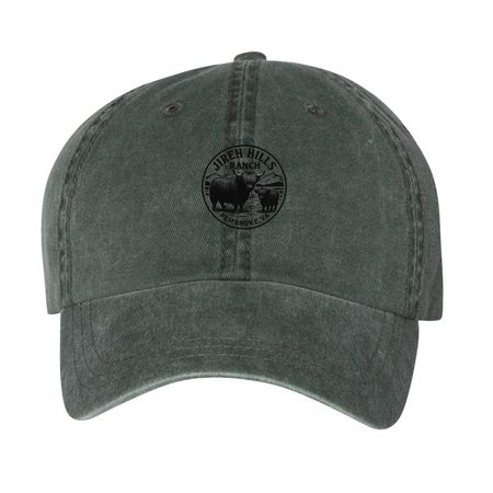 Baseball cap, a Forest Printed Pigment Dye Baseball Cap