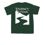 Youth Tees and Hoodies, a Forest Green Youth Unisex Tee (back-view)