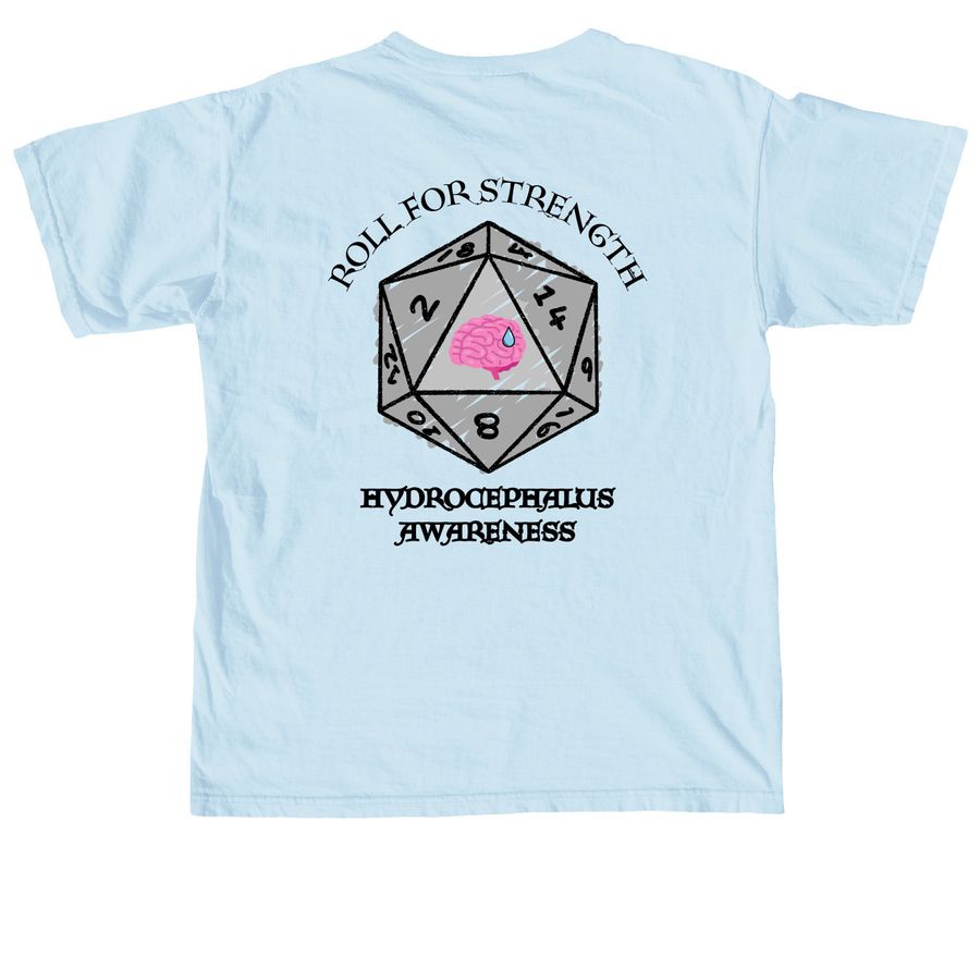 2026 MIRACLES FOR MAISY, a Chambray Comfort Colors Unisex Tee (back-view)