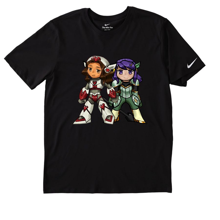 Cute Ass Reploids, a Black Nike Dri-FIT Jersey Blend Performance Tee