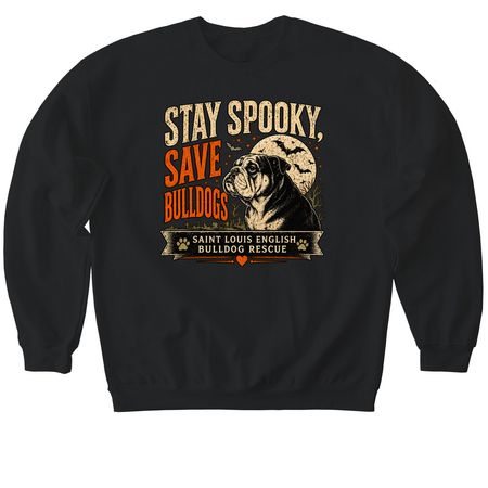 Stay Spooky, a Black Softstyle Crewneck Sweatshirt