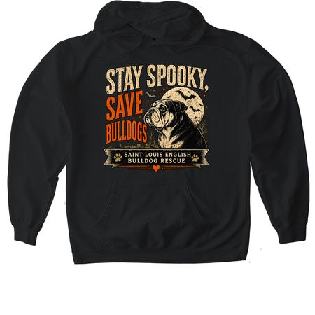Stay Spooky, a Black Gildan Softstyle Pullover Hoodie