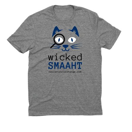 Wicked Smaaht, a Aluminum Grey Allmade Eco Triblend Unisex Tee