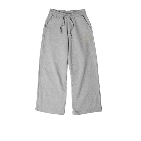 Thoughtful Threads Wide Leg Sweats, a Heather Grey Women's French Terry Wide Leg Pants
