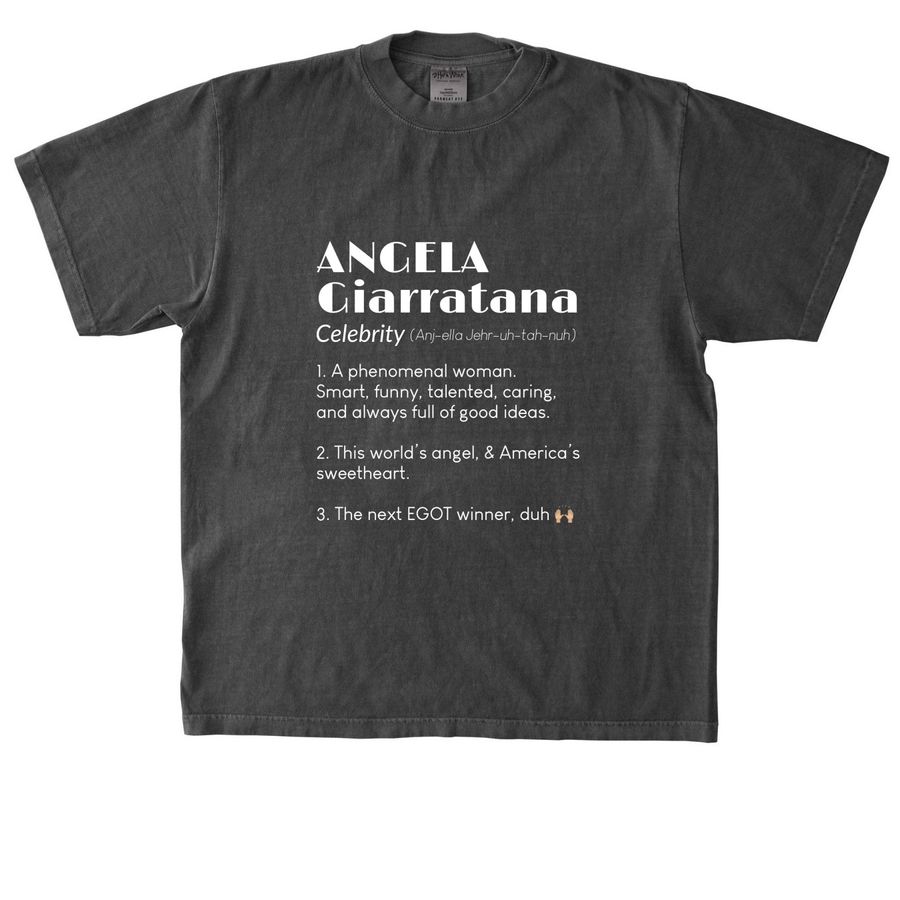Angela Definition, a Shadow Heavyweight Garment Dye Tee