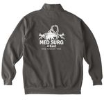 4E Quarter Zip Alt Design, a Pepper Comfort Colors Quarter Zip Pullover (back-view)