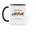 Changing the World Through PH Mug, a Black Two-Tone Ceramic Mug (back-view)