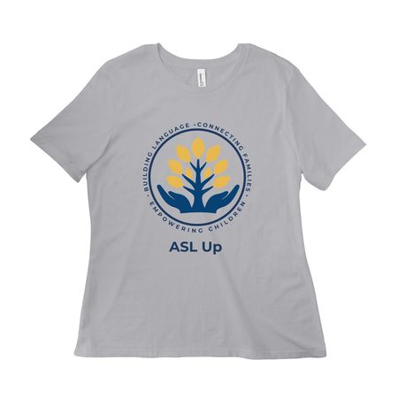 Wear the Mission, a Solid Athletic Grey Women?s Relaxed Cotton Tee