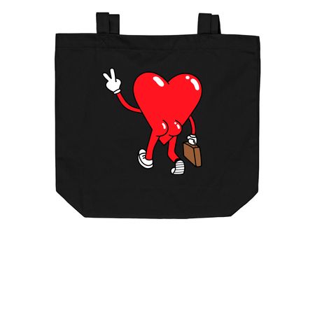 Cheeky Tote, a Black Organic Cotton Tote Bag