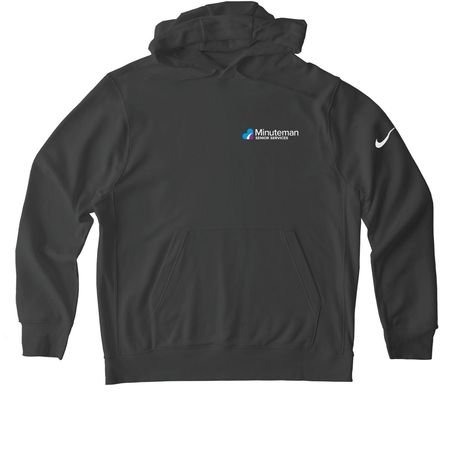 Minuteman Senior Services Fleece Collection, a Anthracite Nike Club Fleece Pullover Hoodie