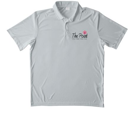 Performance Wear + Polo + Quarterzip, a Silver Unisex Performance Polo