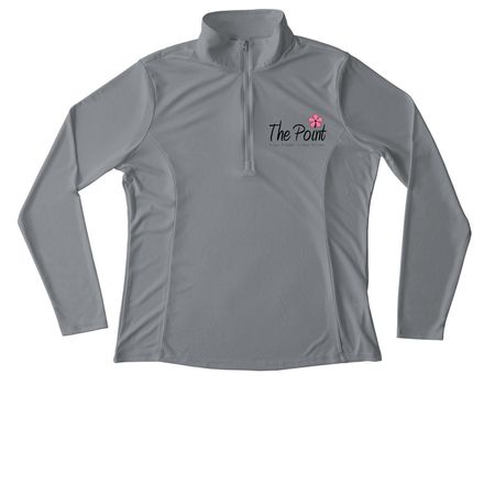 Performance Wear + Polo + Quarterzip, a Grey Concrete Women's Performance Quarter Zip Pullover