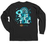 S.A.A.M&nbsp;, a Black Classic Long Sleeve Tee (back-view)