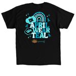 S.A.A.M&nbsp;, a Black Classic Unisex Tee (back-view)