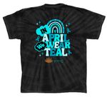 S.A.A.M&nbsp;, a Black Classic Tie Dye Tee (back-view)