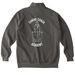 TEACHER, a Pepper Comfort Colors Quarter Zip Pullover (back-view)