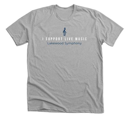 Support Live Music, a Athletic Heather Premium Unisex Tee