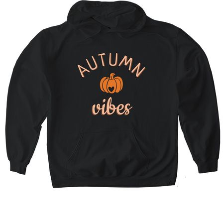 Fall, a Black Gildan Softstyle Pullover Hoodie