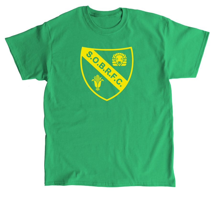 SOBRFC - big gold, a Irish Green Classic Unisex Tee