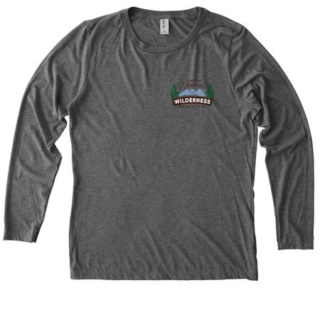 Women?s Wilderness Escape, a Aluminum Grey Allmade Eco Triblend Women?s Long Sleeve Tee