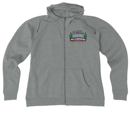 Women?s Wilderness Escape, a Aluminum Grey Heather Allmade Women?s Organic CVC Zip-Up Hoodie