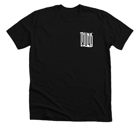 Op804b on black, a Solid Black Blend Premium Unisex Tee (back-view)