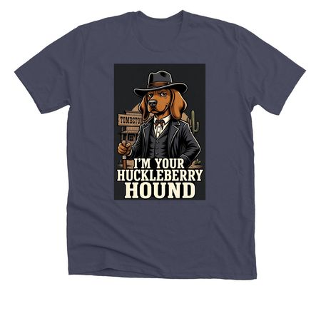 Dog Holliday!, a Heather Midnight Navy Premium Unisex Tee