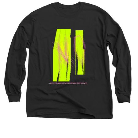 Wear Me on your back, a Black Classic Long Sleeve Tee