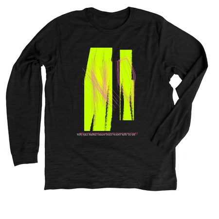 Wear Me on your back, a Solid Black Blend Premium Long Sleeve Tee