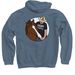Join Butch's Fight Against Cancer, a Indigo Pullover Hoodie (back-view)