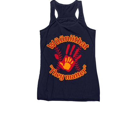 W??niithat Fundraiser, a Navy Women's Racerback