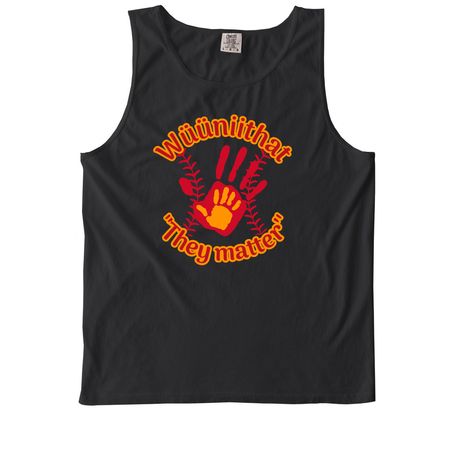 W??niithat Fundraiser, a Black Comfort Colors Tank Top