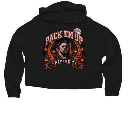 Michael Myers PEU Grad 26?, a Black Women?s Lightweight Cropped Hoodie