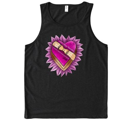 2026 Limited: Domestic Violence Awareness, a Deep Black Allmade Eco Triblend Tank