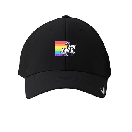 Rainbow Knights [Hats], a Black Printed Nike Dri-FIT Legacy Performance Cap