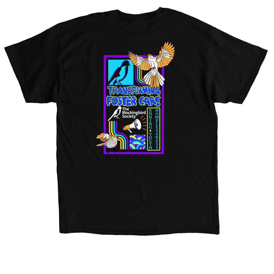 2025 Mockingbird Apparel by Rocket, a Black Classic Unisex Tee (back-view)