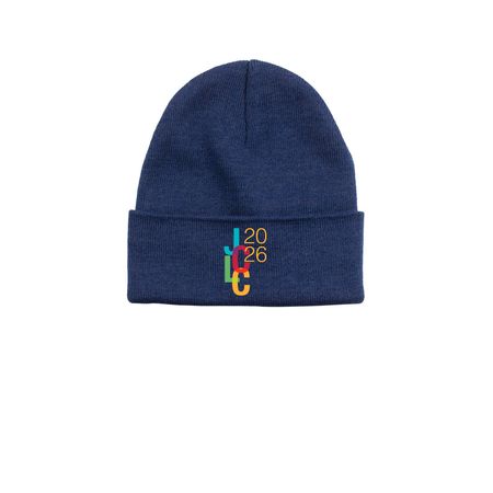 JCLC 2026 Beanies, a Azure Printed Base Camp Beanie