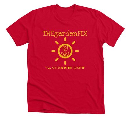Original THEgardenFIX design 2, a Solid Red Blend Premium Unisex Tee