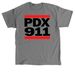 911 PDX, a Charcoal Classic Unisex Tee