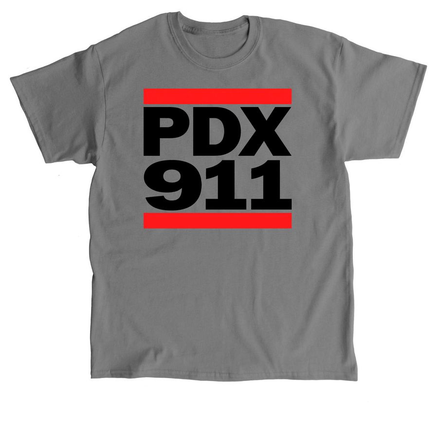 911 PDX, a Charcoal Classic Unisex Tee