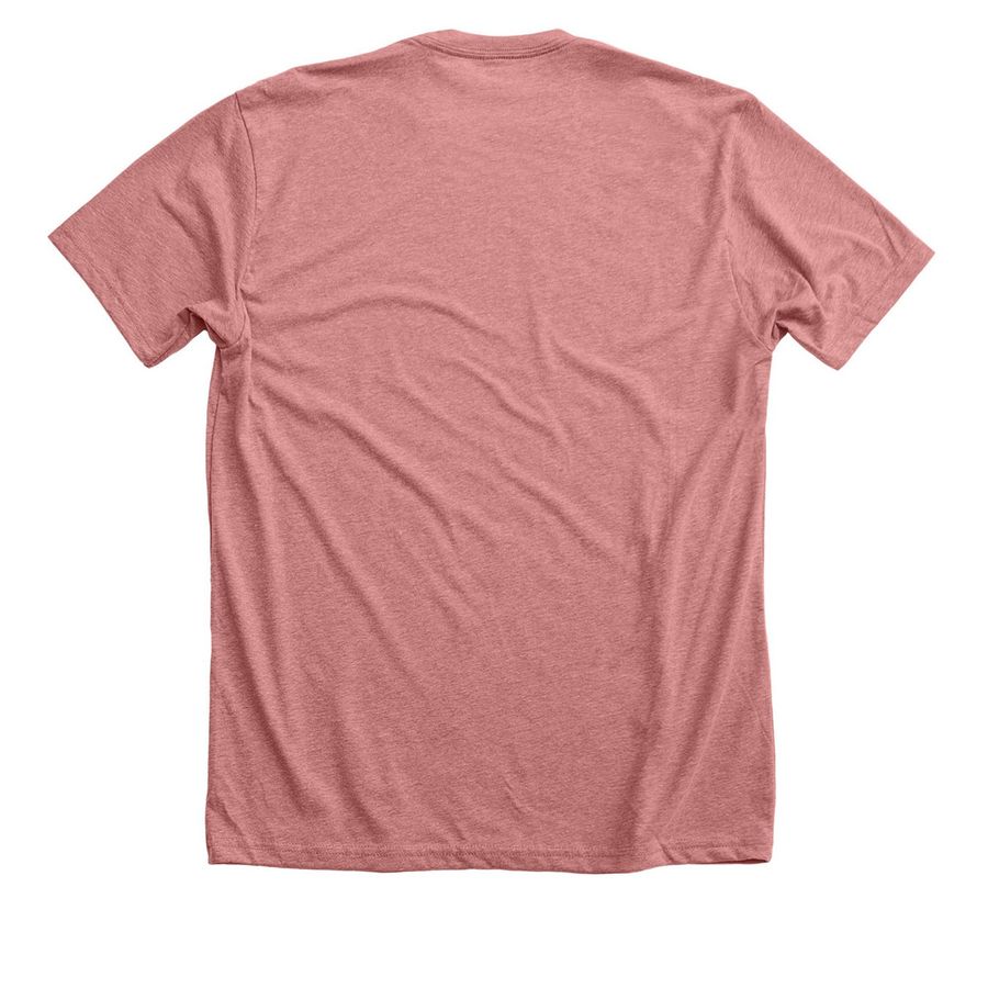Warning Parkinson's, a Heather Mauve Premium Unisex Tee (back-view)