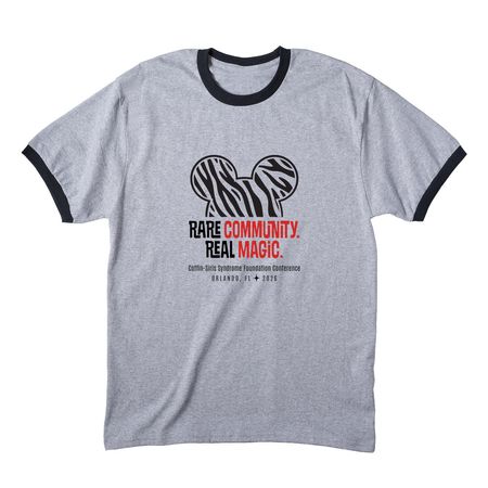 Rare Community Real Magic, a Athletic Heather/ Jet Black Cotton Ringer Tee