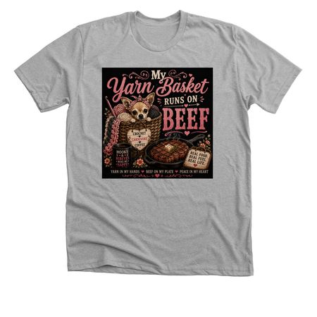 My Yarn Basket, a Athletic Heather Premium Unisex Tee