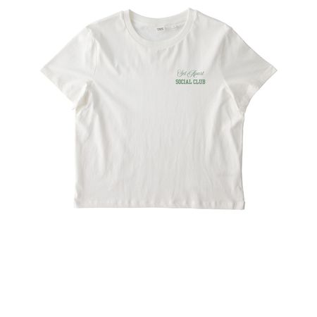 Set Apart Social Club In Green,Black & White&nbsp;, a Off White Stanley/Stella Women?s Stella Muser Tee