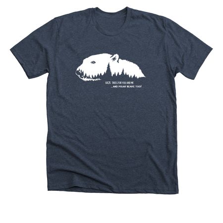 AAZK Trees for You and Me (TFYM) Fundraiser, a Heather Midnight Navy Premium Unisex Tee