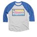 The Future of Kansas, a Vintage Royal and Heather White 3/4 Sleeve Baseball Tee