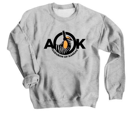 Audubon of Kansas T-shirt, a Sport Grey Crewneck Sweatshirt
